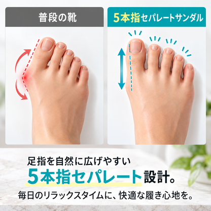 YubiAlign™ 外反母趾が気になる方の、毎日の足指ケアに。